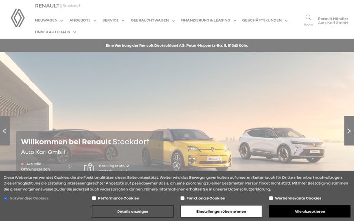 Screenshot of renault-auto-karl.de