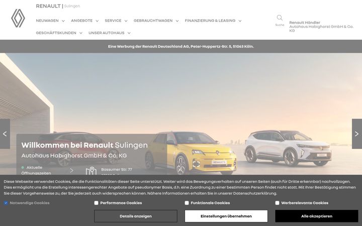 Screenshot of renault-habighorst-sulingen.de