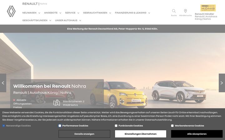Screenshot of renault-koenig-nohra.de