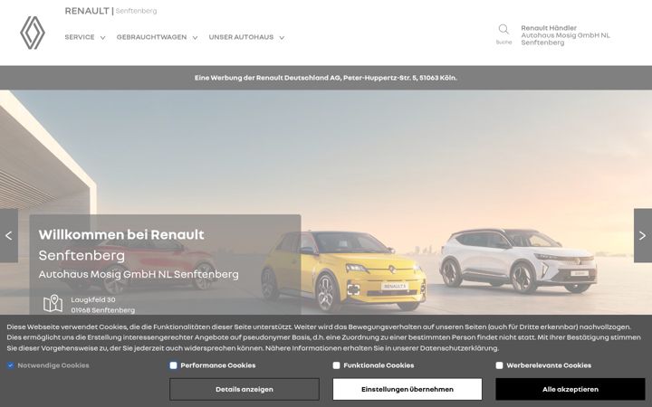 Screenshot ta' renault-mosig-senftenberg.de