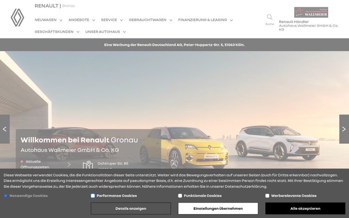 Snímek obrazovky renault-wallmeier-gronau.de