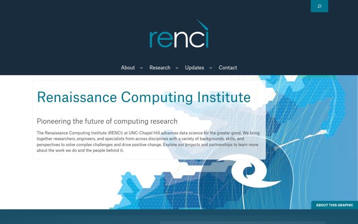 Skjámynd af renci.org