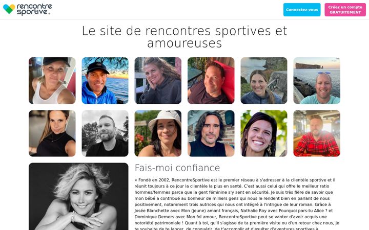 Screenshot of rencontresportive.com