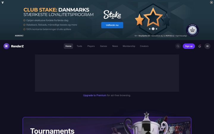 Екранна снимка на renderz.app