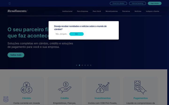 Skärmbild av rendimento.com.br