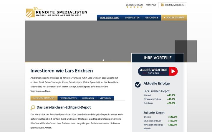 Screenshot di rendite-spezialisten.de