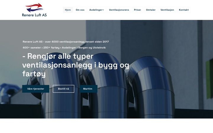 Skærmbillede af renereluft.com