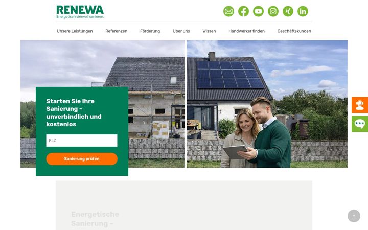 Snímek obrazovky renewa.de