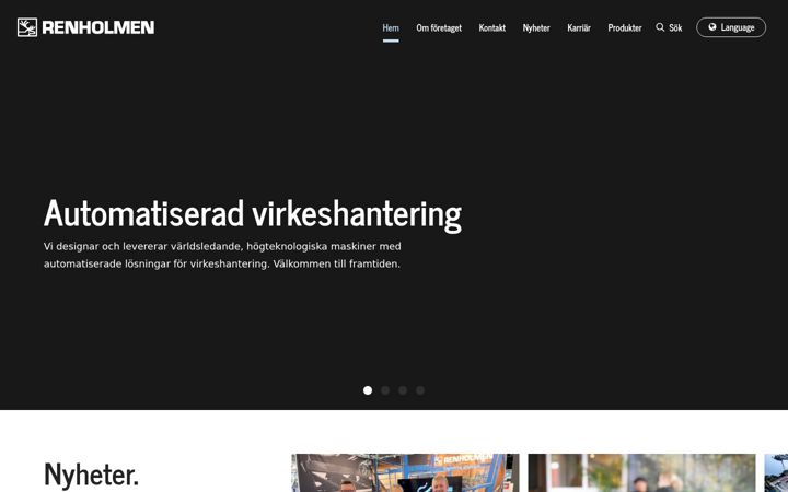 Screenshot of renholmen.se