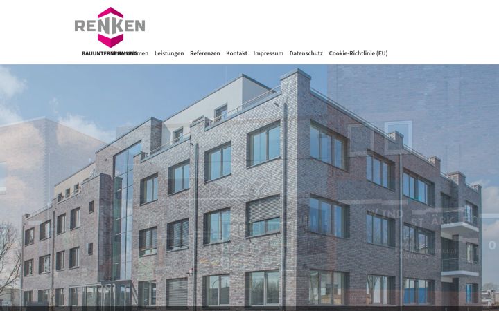 Screenshot of renken-bau.de