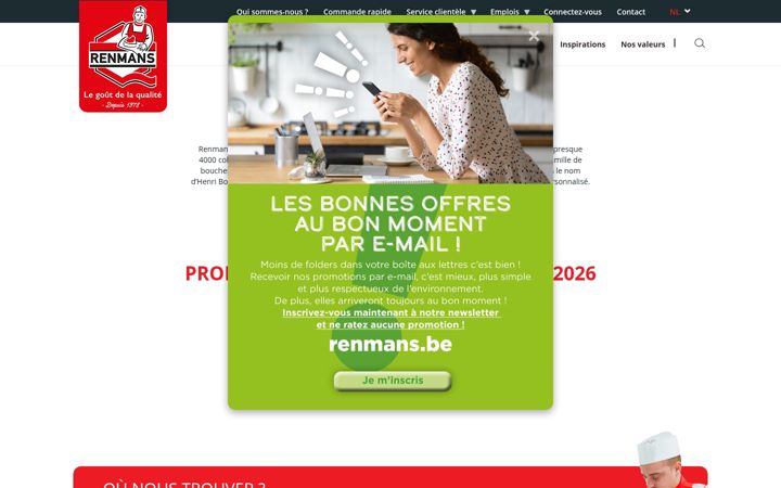 Screenshot von renmans.be