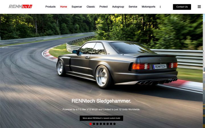 Screenshot of renntechmercedes.com
