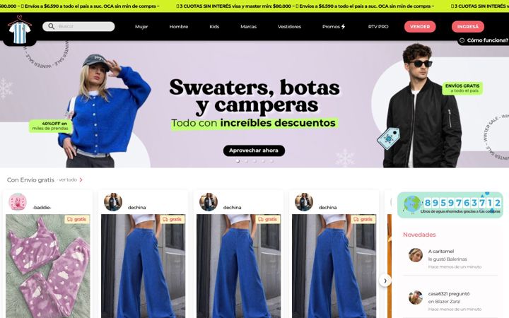 Screenshot of renovatuvestidor.com