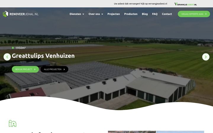 Ekrānuzņēmums no renoveerjehal.nl