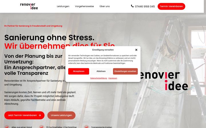 Skærmbillede af renovieridee.de