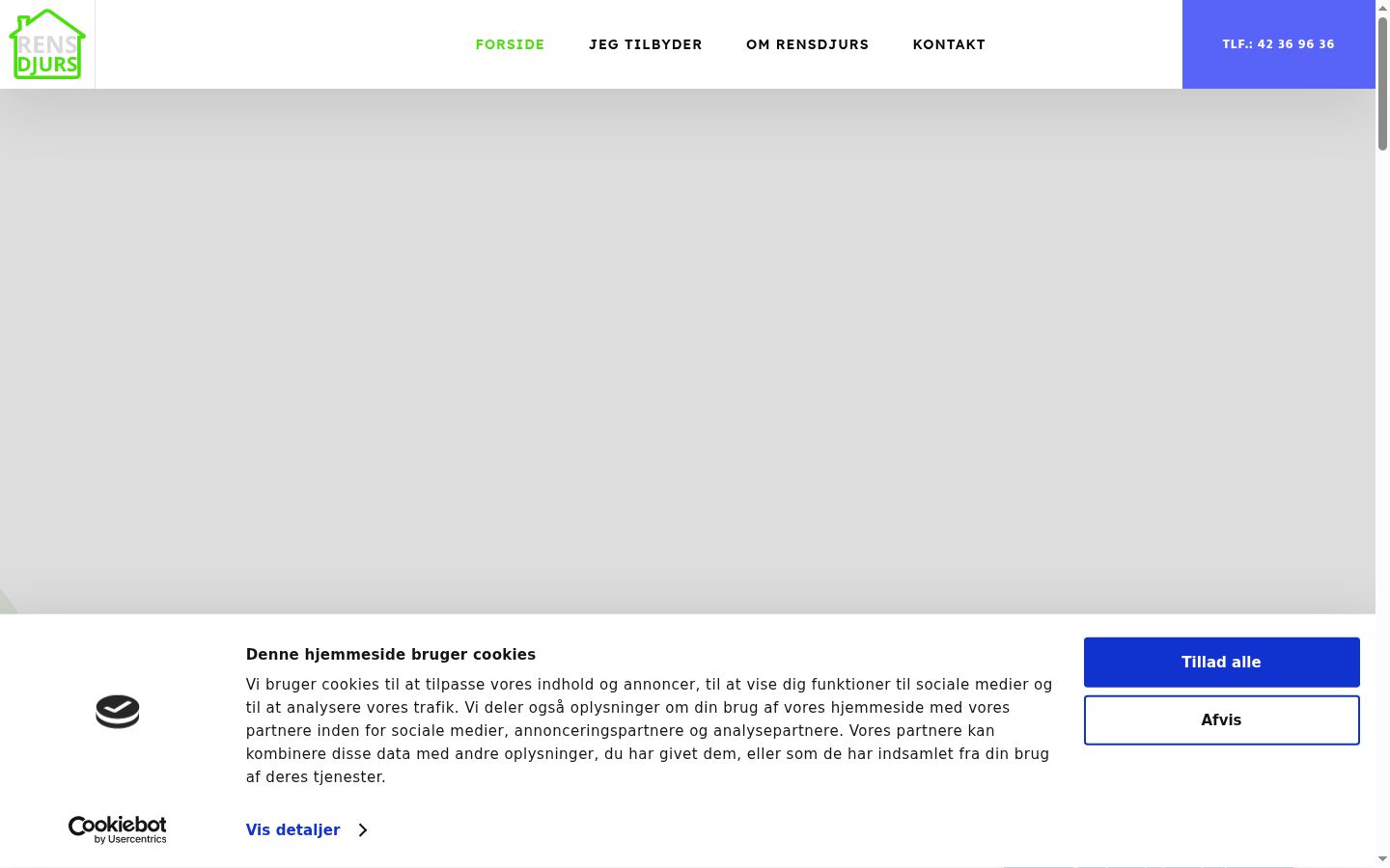 Screenshot des Einwilligungsbanners vor jeglicher Interaktion