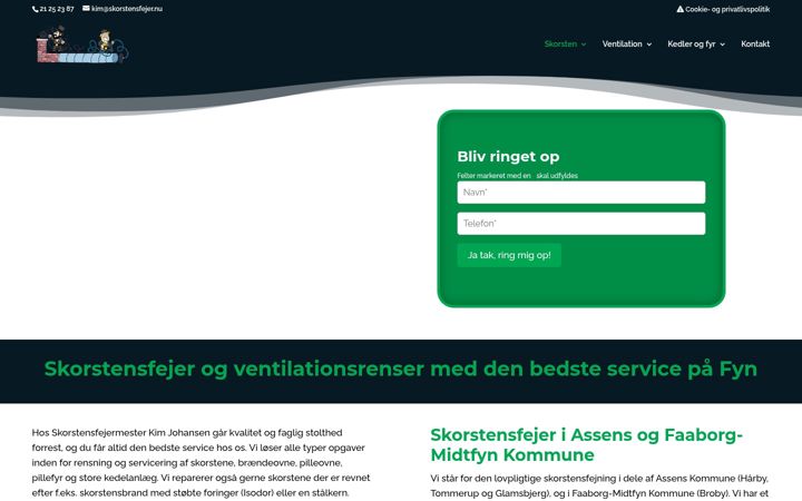 Screenshot stránky rensning.com