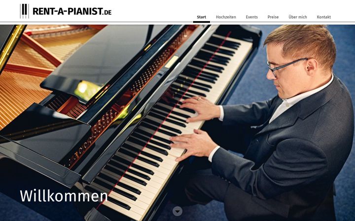 Screenshot of rent-a-pianist.de