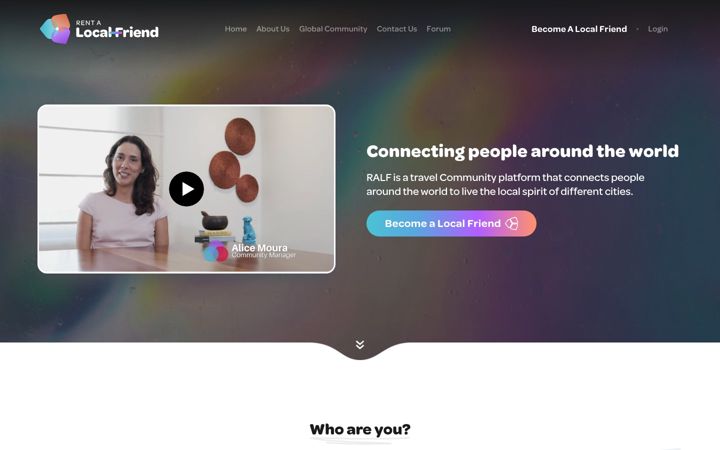 Screenshot of rentalocalfriend.com