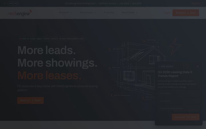 Screenshot of rentengine.io