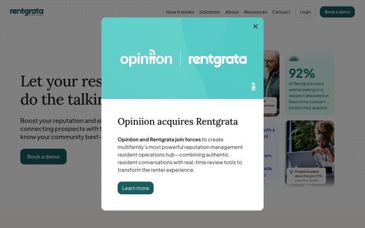 Screenshot of rentgrata.com