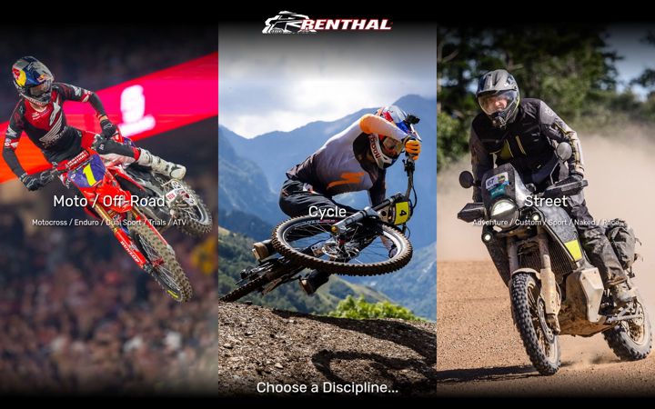 Screenshot of renthal.com