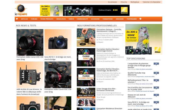 Screenshot of repaire.net