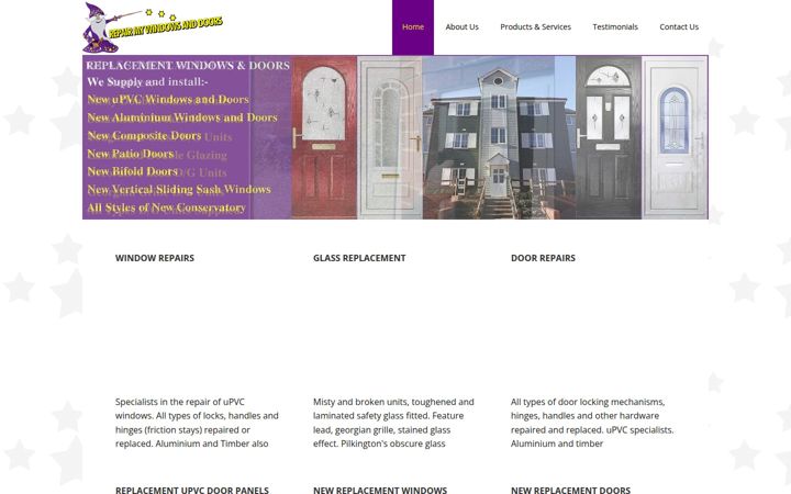 Screenshot of repairmywindowsanddoors.co.uk