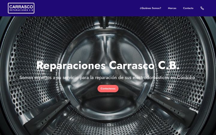 Screenshot stránky reparacionescarrasco.com