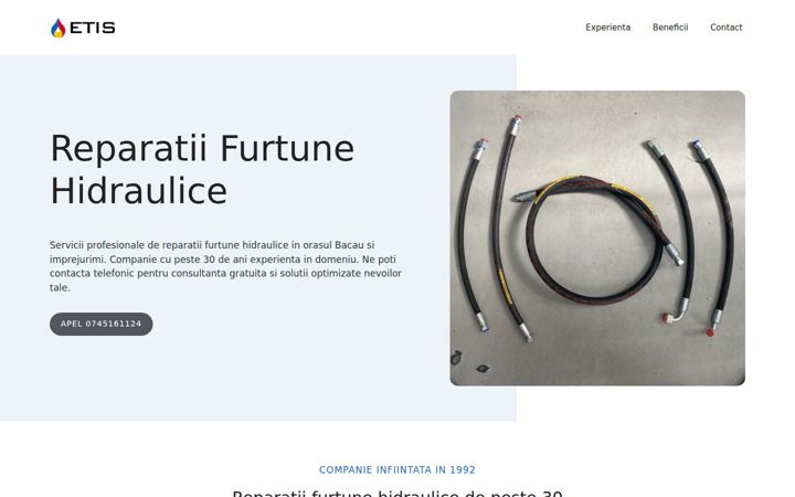 Posnetek zaslona reparatiifurtunehidraulice.ro