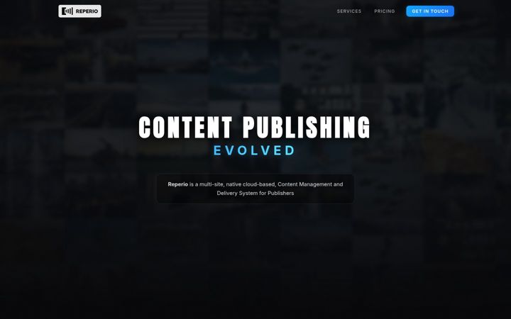 Screenshot of reperio.news