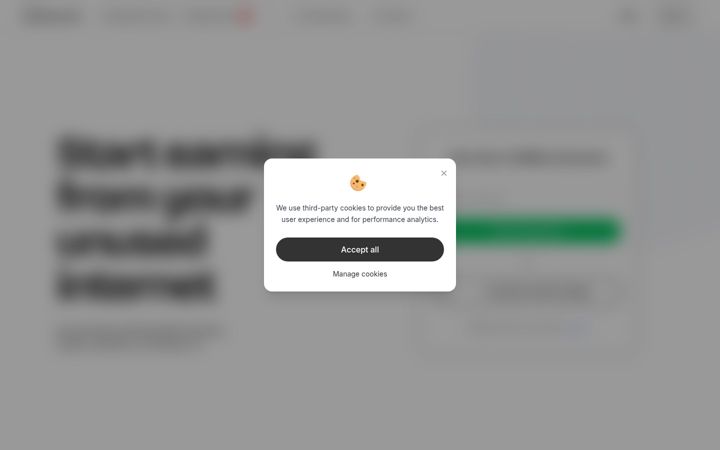 Captura de ecrã de repocket.com