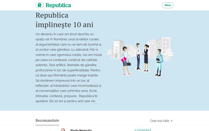 Screenshot of republica.ro
