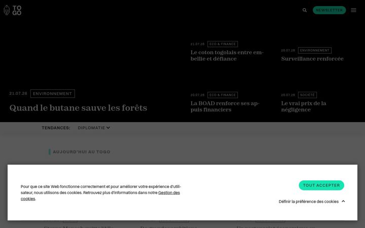 Screenshot of republicoftogo.com