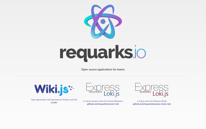Screenshot of requarks.io