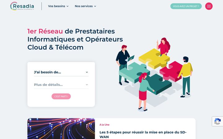 Screenshot of resadia.com