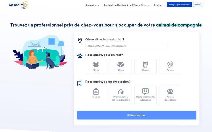 Screenshot of resanimo.com