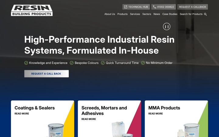 Screenshot of resbuild.co.uk
