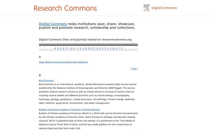 Skjámynd af researchcommons.org