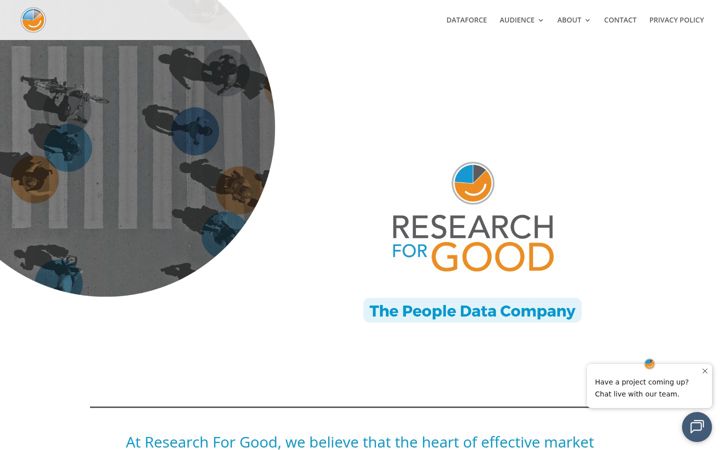 Screenshot of researchforgood.com