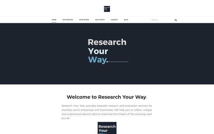 Ekrano kopija researchyourway.com