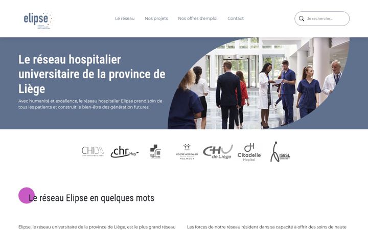 Screenshot of reseau-elipse.be