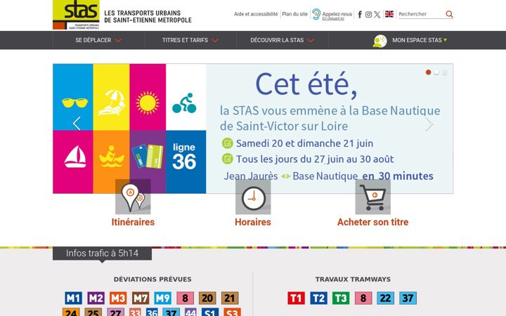 Screenshot of reseau-stas.fr