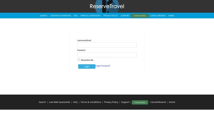 Screenshot of reservetravel.com