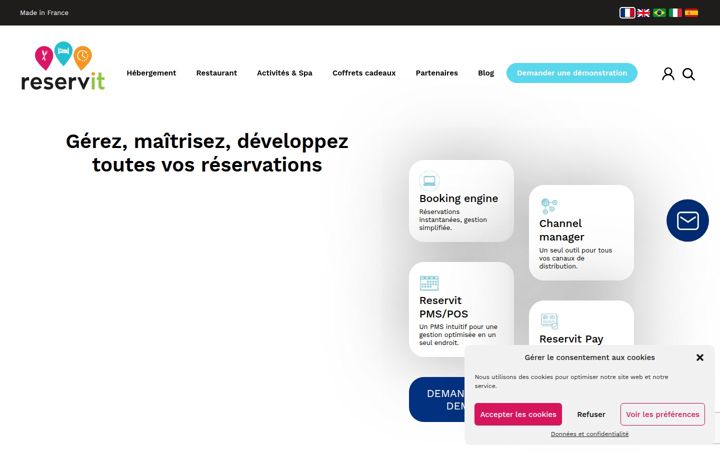 Screenshot of reservit.com