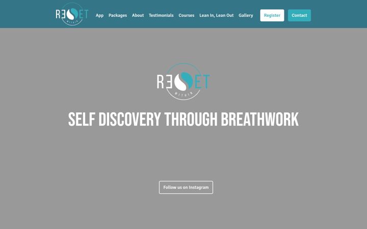 Screenshot of resetwithin.com.au