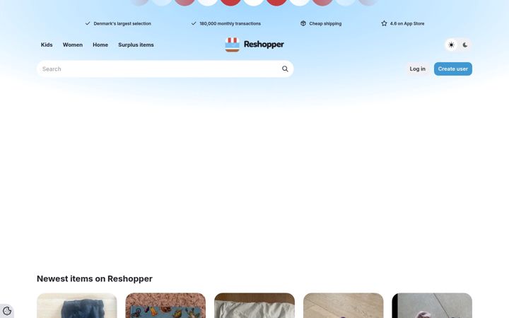 Screenshot of reshopper.com