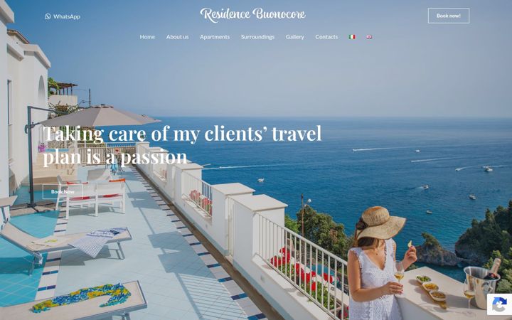 Screenshot van residencebuonocore.com