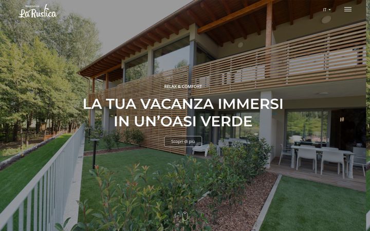 Snímek obrazovky residencelarustica.it