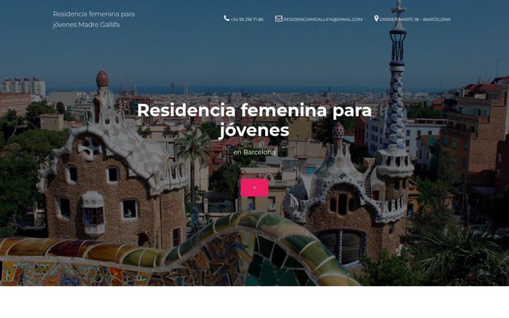 Screenshot of residenciamgallifa.com